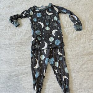 Little Sleepies To the Moon and Back in blue, 18-24m two piece